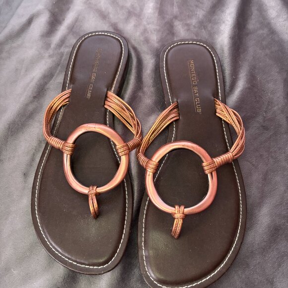 Elegant Bronze Montego Bay Club Sandals - Picture 1 of 5